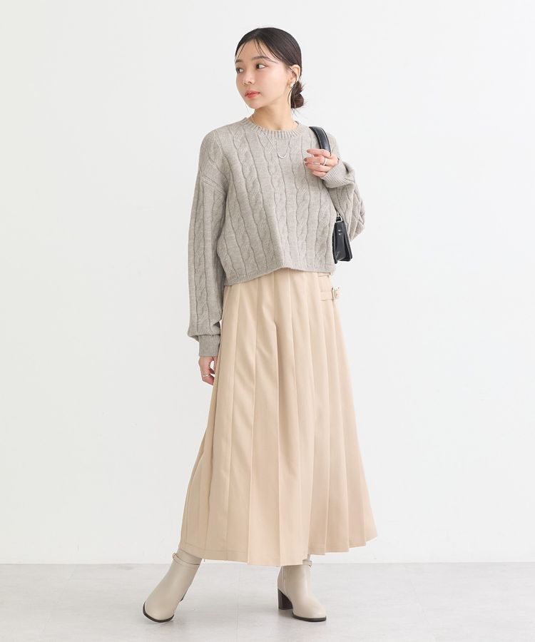 earth music&ecology「ケーブルニットプルオーバー」|ニット・セーター|