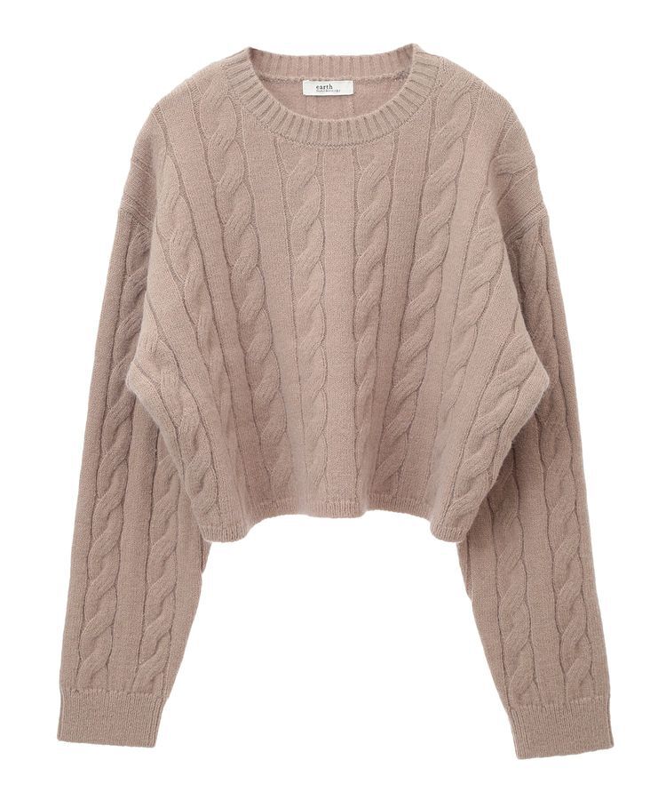 earth music&ecology「ケーブルニットプルオーバー」|ニット・セーター|