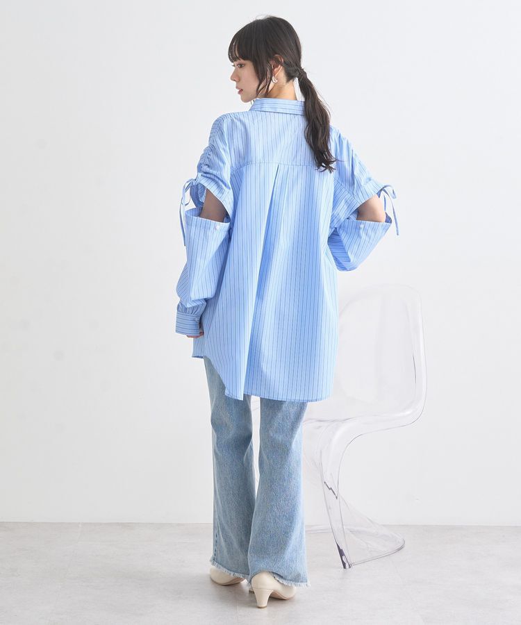 earth music&ecology「2wayショルダードロストリボンシャツ」|シャツ・ブラウス|