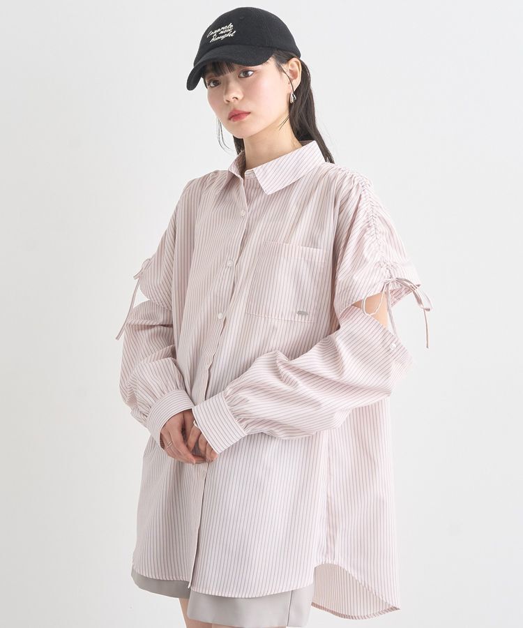 earth music&ecology「2wayショルダードロストリボンシャツ」|シャツ・ブラウス|