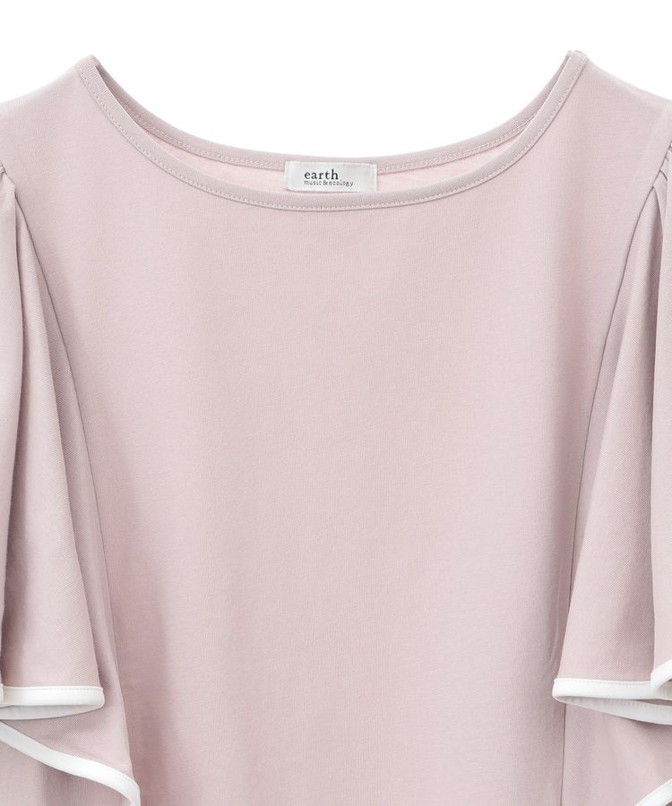 earth music&ecology「パイピングフレアスリーブカットソー」|Tシャツ・カットソー|