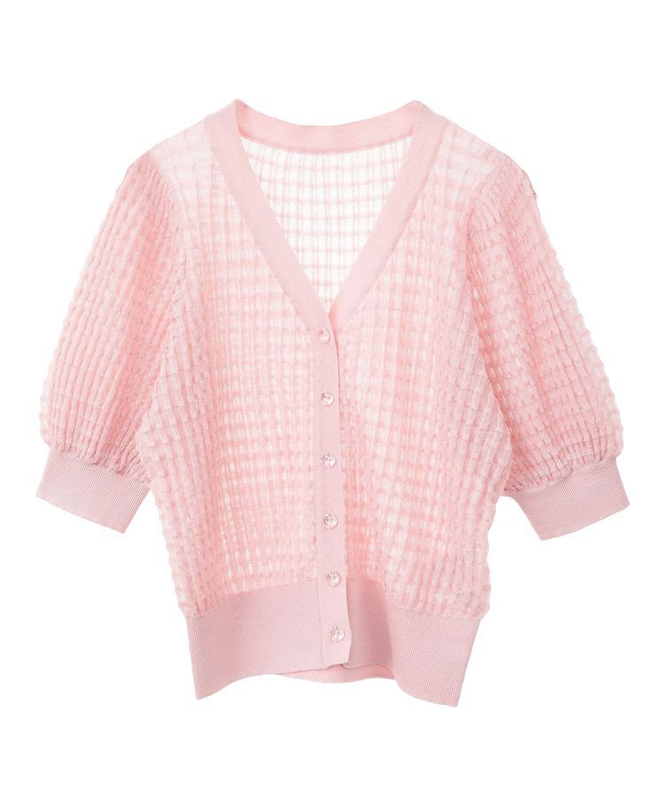 earth music&ecology「シアーチェックカーディガン」|カーディガン|