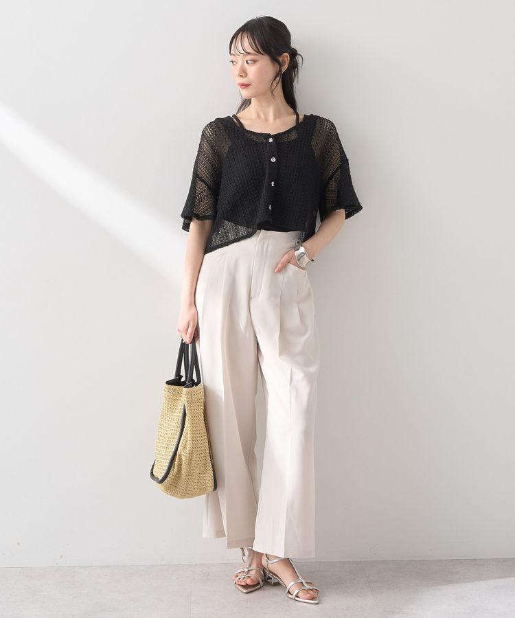 earth music&ecology「SET2点レースカーディガン＋レイヤードインナー」|カーディガン|