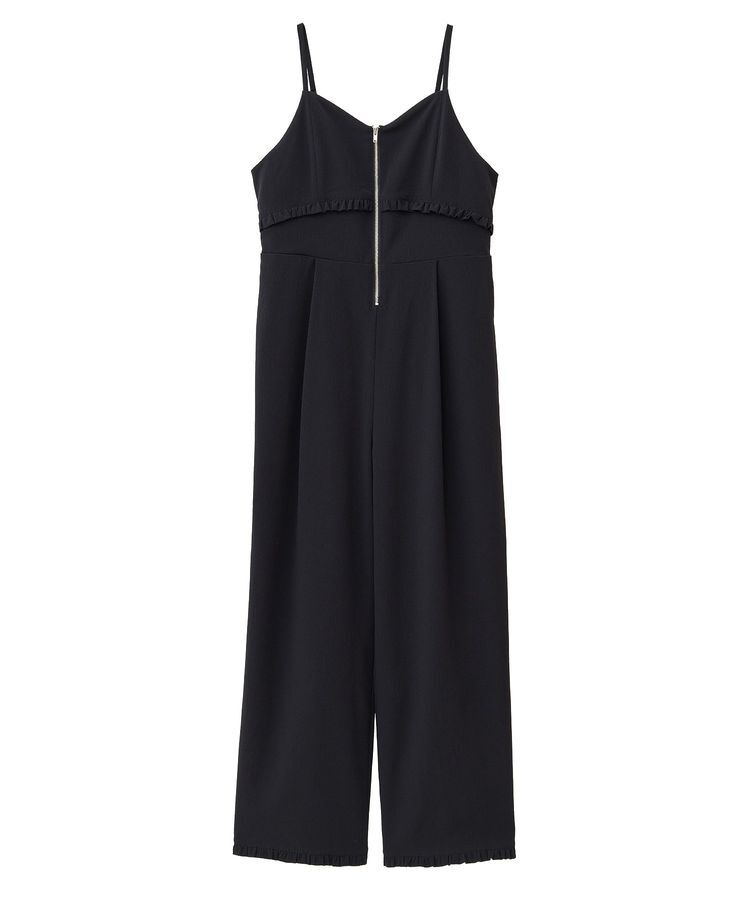 earth music&ecology「ミニフリルフロントジップロンパース」|オールインワン|