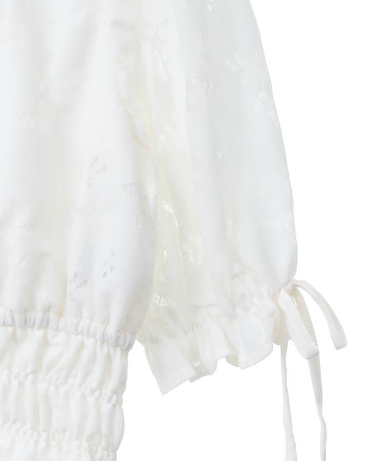 earth music&ecology「透かし花柄ブラウス」|シャツ・ブラウス|