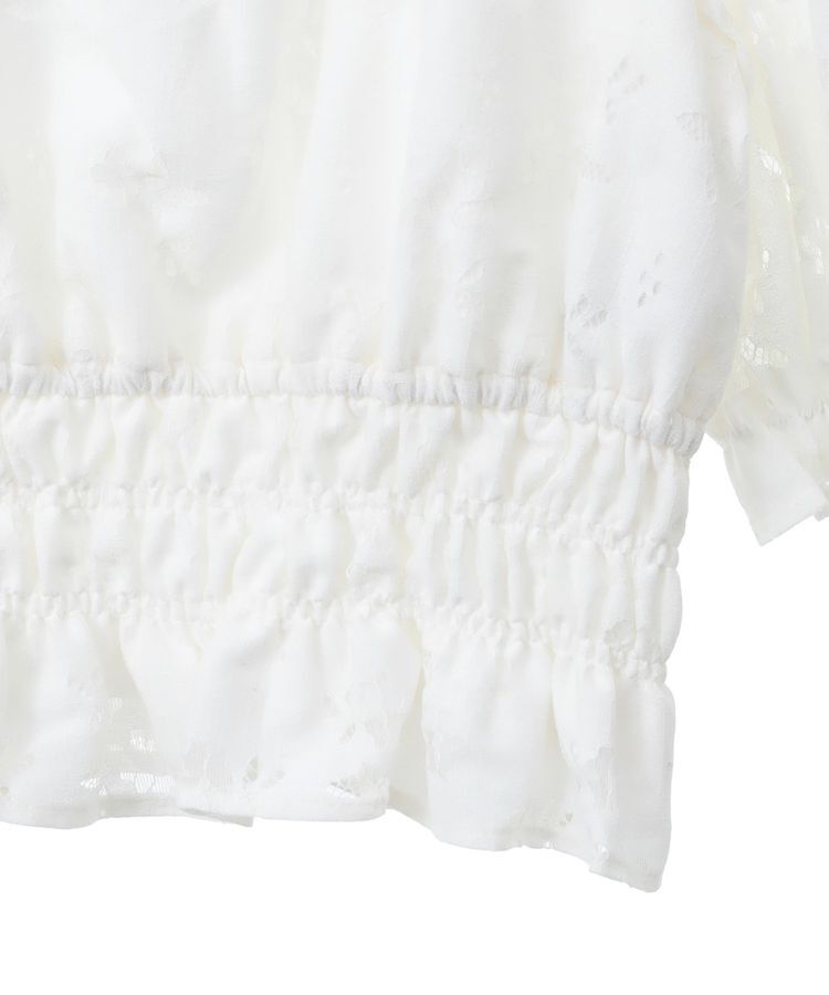 earth music&ecology「透かし花柄ブラウス」|シャツ・ブラウス|