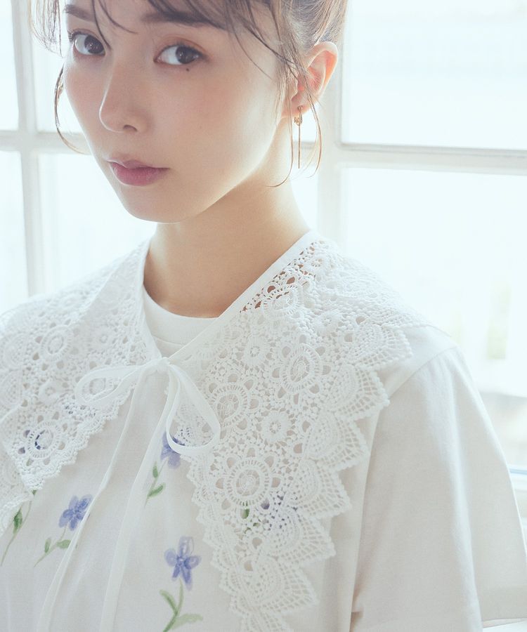 earth music&ecology「ケミカルレース付け襟」|その他|