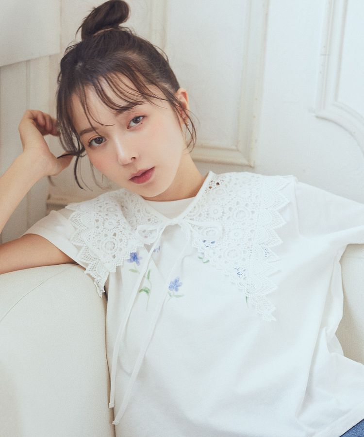 earth music&ecology「ケミカルレース付け襟」|その他|