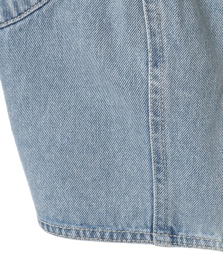 earth music&ecology「フロントジップデニムビスチェ」|ベスト・ジレ|