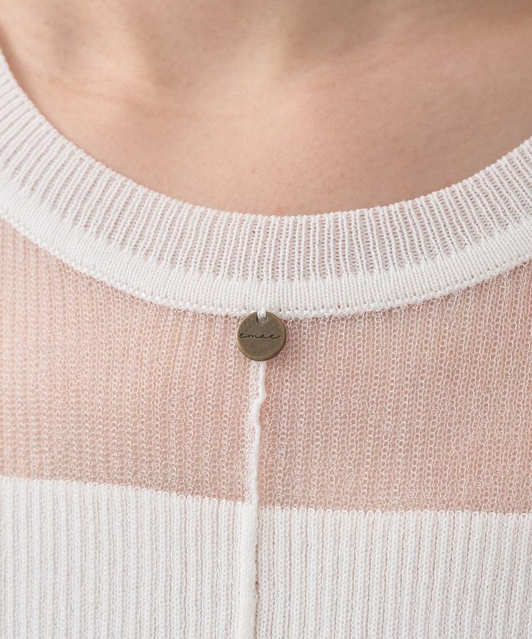 earth music&ecology「シアーヨークニットプルオーバー」|ニット・セーター|