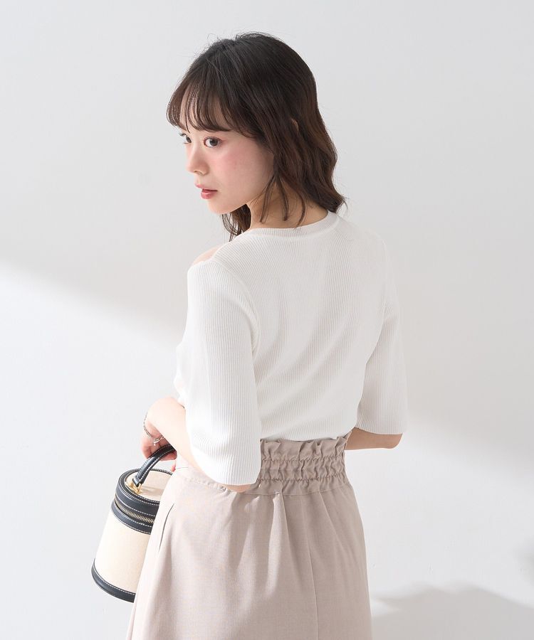 earth music&ecology「シアーヨークニットプルオーバー」|ニット・セーター|