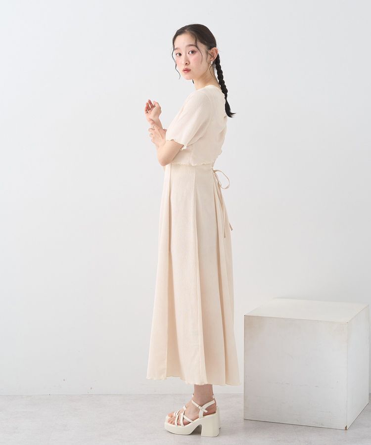 earth music&ecology「SET2点ギャザーカットカーデ＋キャミワンピース」|ワンピース|