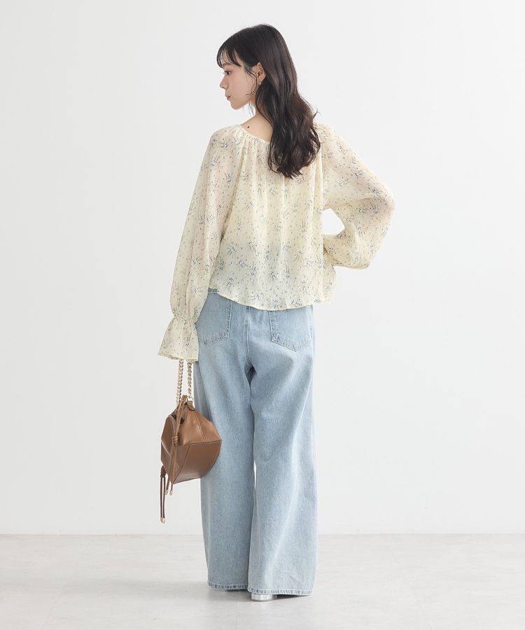 earth music&ecology「タックホックデニムパンツ」|デニム|