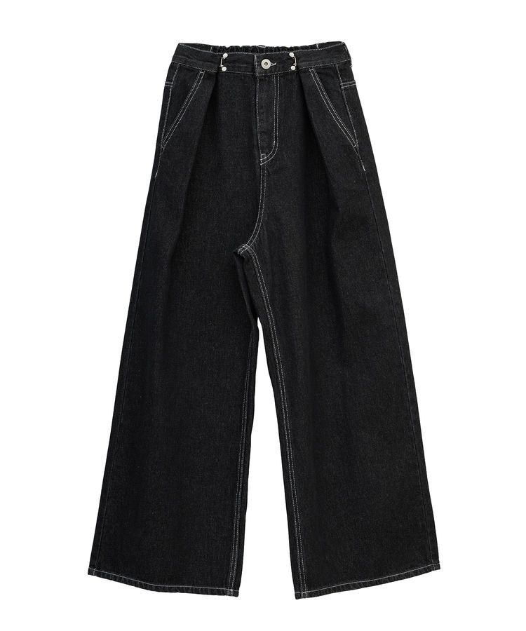 earth music&ecology「タックホックデニムパンツ」|デニム|