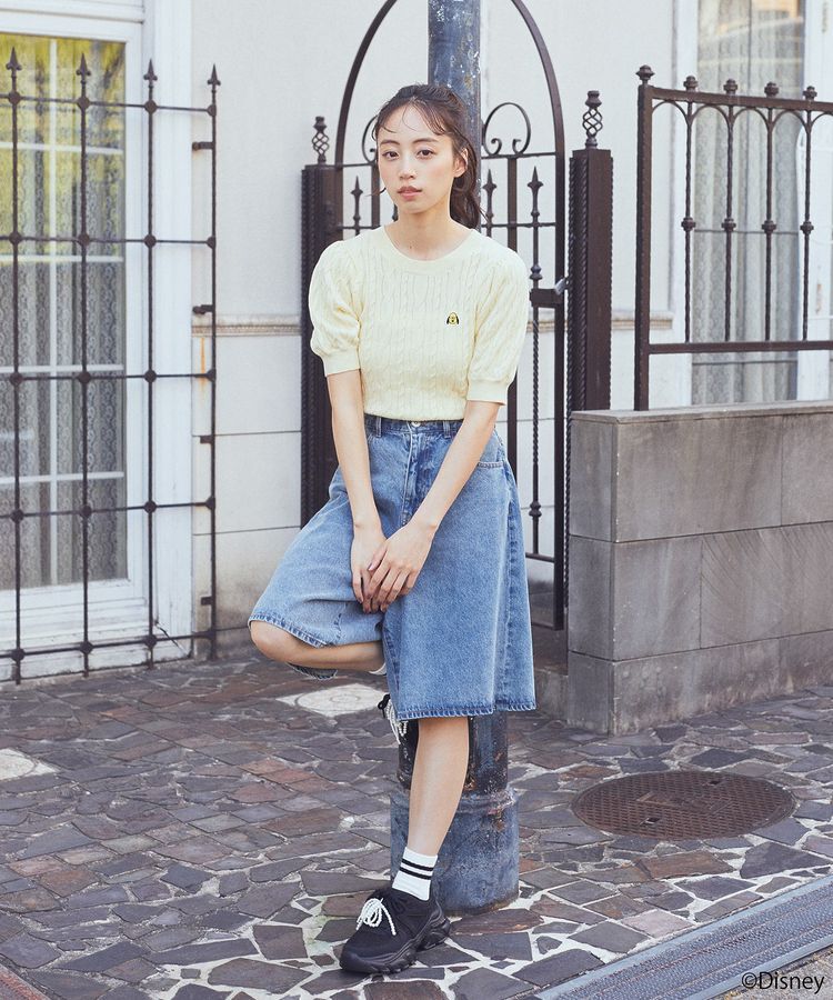 earth music&ecology「<Disney>松本セイジ 刺繍ニット」|ニット・セーター|