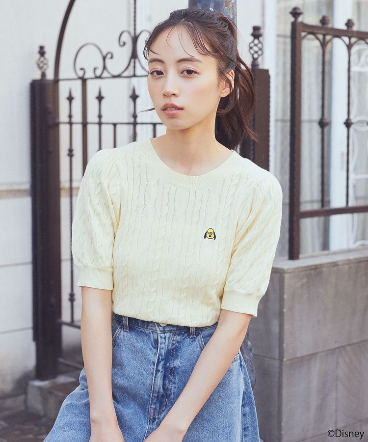 earth music&ecology「<Disney>松本セイジ 刺繍ニット」|ニット・セーター|