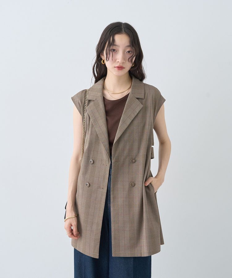 earth music&ecology「前後2wayステッチリブタンクトップ」|キャミソール|