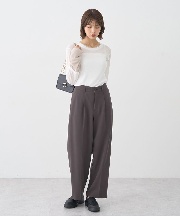 earth music&ecology「レイヤードシアープルオーバー」|Tシャツ・カットソー|