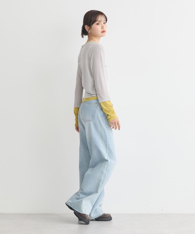 earth music&ecology「レイヤードシアープルオーバー」|Tシャツ・カットソー|