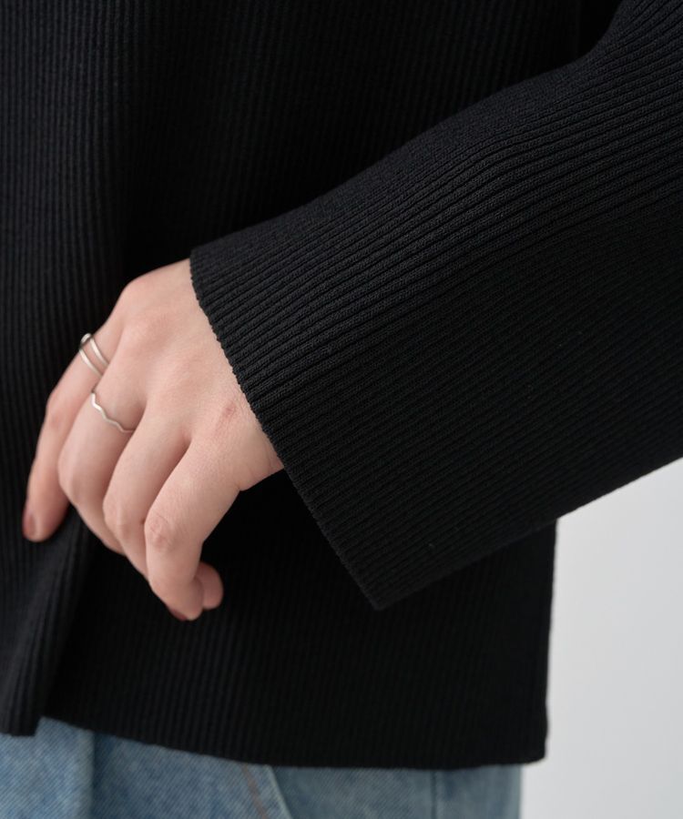 earth music&ecology「襟付きニットカーディガン」|カーディガン|