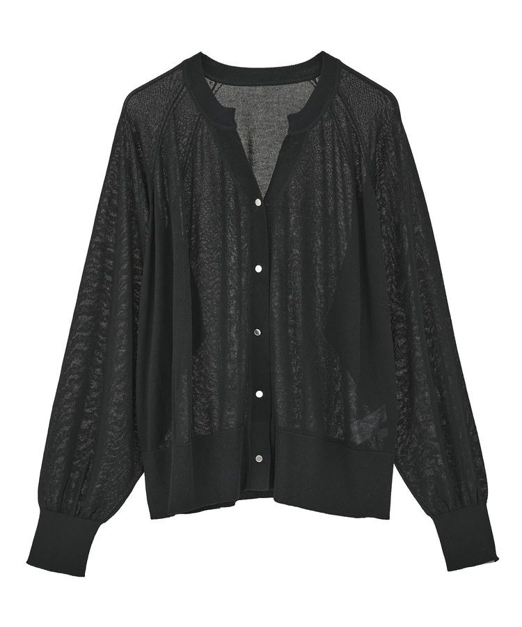 earth music&ecology「キーネックシアーカーディガン」|カーディガン|