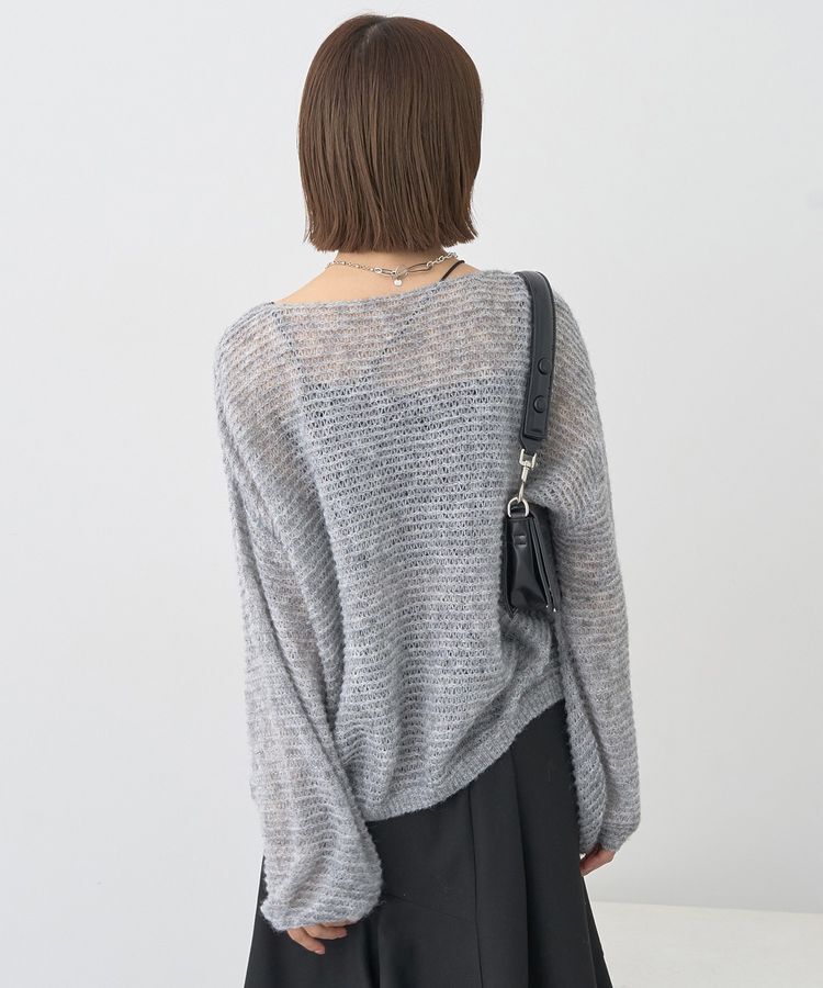 earth music&ecology「ふんわりシアープルオーバー」|ニット・セーター|