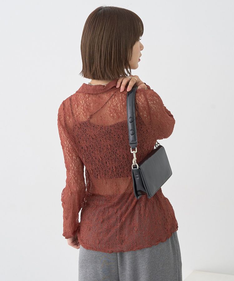 earth music&ecology「ストレッチレースシャツ」|シャツ・ブラウス|