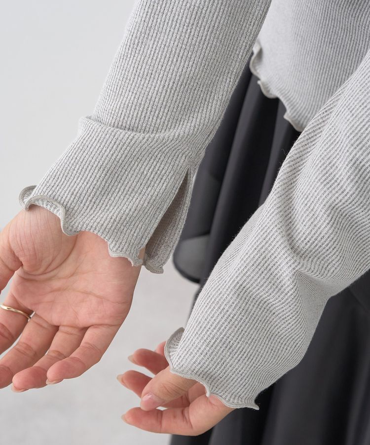 earth music&ecology「ラメテレコボートネックプルオーバー」|Tシャツ・カットソー|