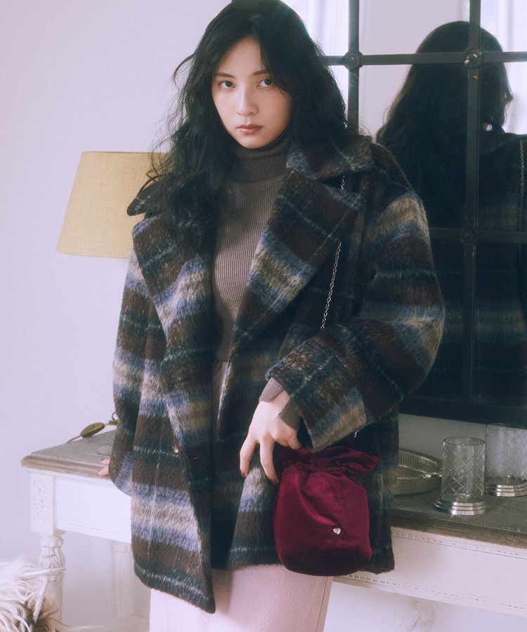 earth music&ecology「ベロアハンドルバッグ」|ショルダー・メッセンジャー|