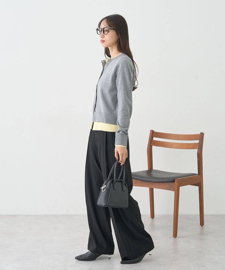 earth music&ecology「バイカラーレイヤード風カーディガン」|カーディガン|