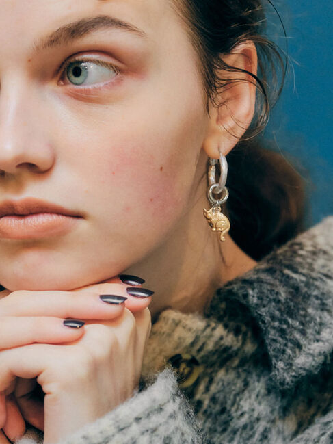  「アシンメトリーピアスD( チャーム&times;ウォーターパール)」|その他|