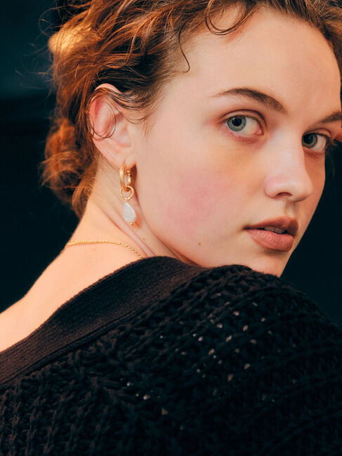  「アシンメトリーピアスD( チャーム&times;ウォーターパール)」|その他|