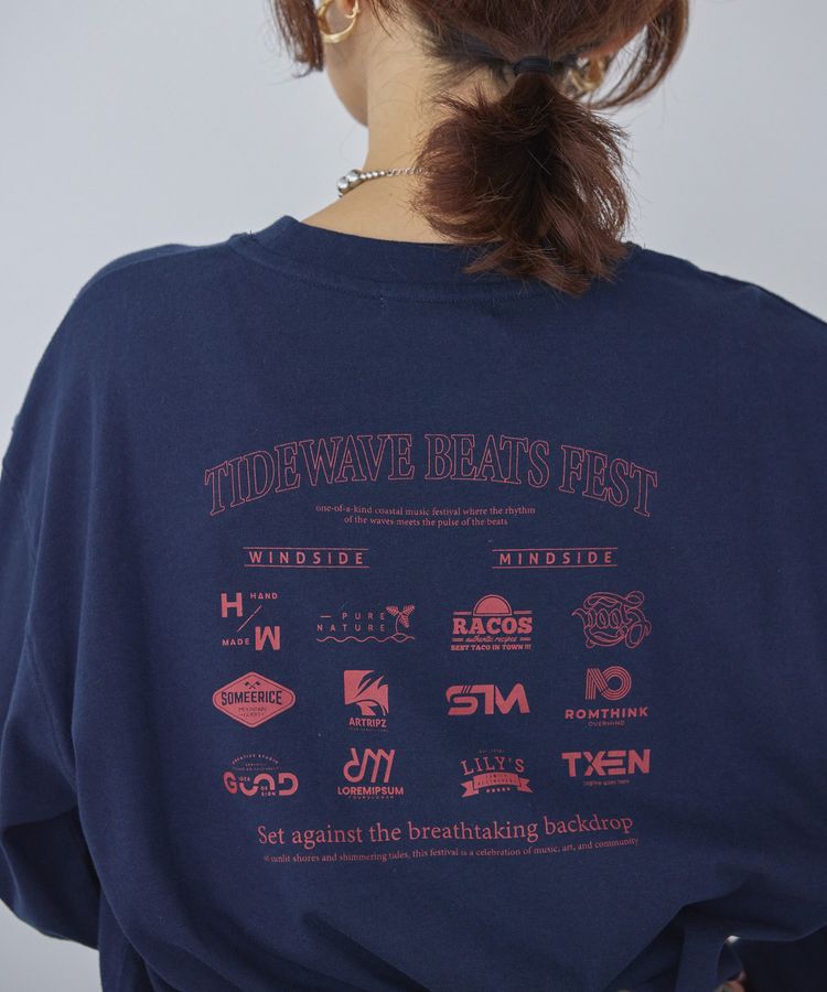 AMERICAN HOLIC「カンパニーロゴ風プリントロンT/チュニック」|Tシャツ・カットソー|