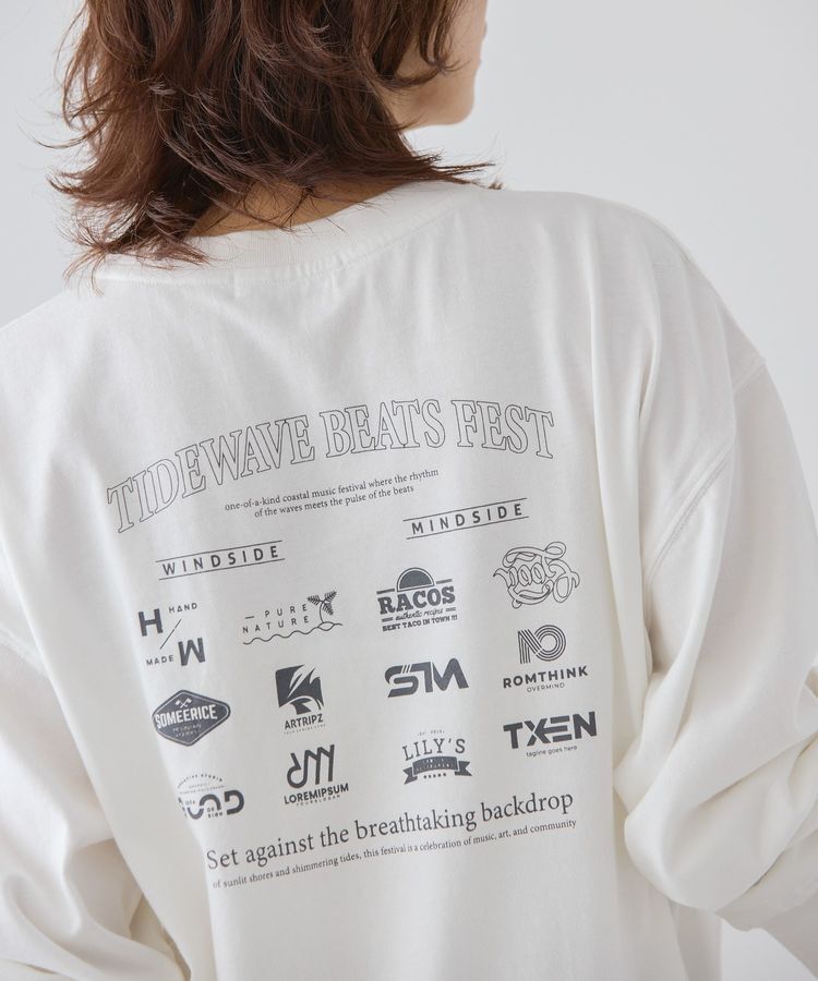 AMERICAN HOLIC「カンパニーロゴ風プリントロンT/チュニック」|Tシャツ・カットソー|