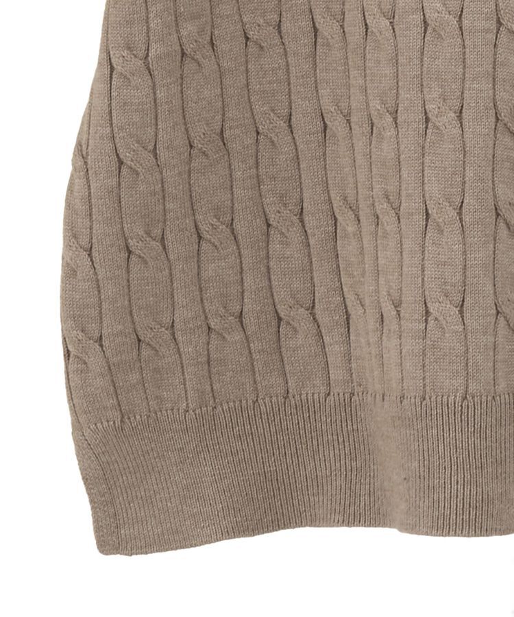 AMERICAN HOLIC「ケーブル5分袖ニットプルオーバー」|ニット・セーター|