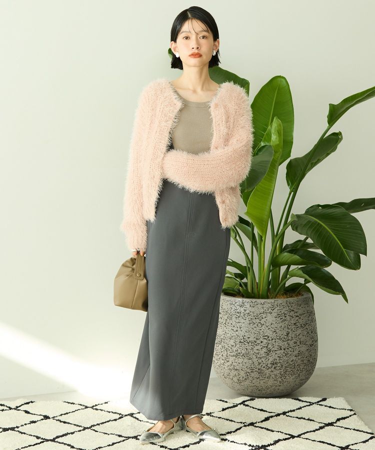 AMERICAN HOLIC「シャギーニットクルーネックカーディガン」|カーディガン|