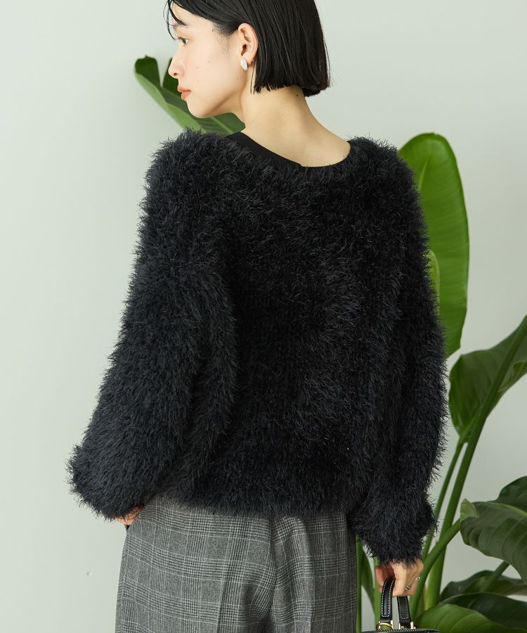 AMERICAN HOLIC「シャギーニットクルーネックカーディガン」|カーディガン|