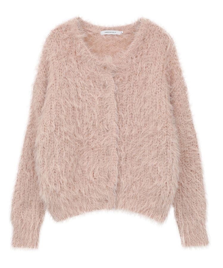 AMERICAN HOLIC「シャギーニットクルーネックカーディガン」|カーディガン|