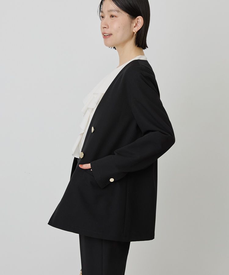 AMERICAN HOLIC「【イージーケア】ノーカラージャケット」|テーラードジャケット|