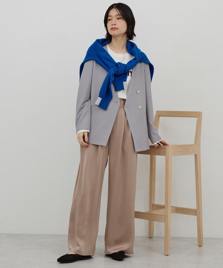 AMERICAN HOLIC「【イージーケア】ノーカラージャケット」|テーラードジャケット|