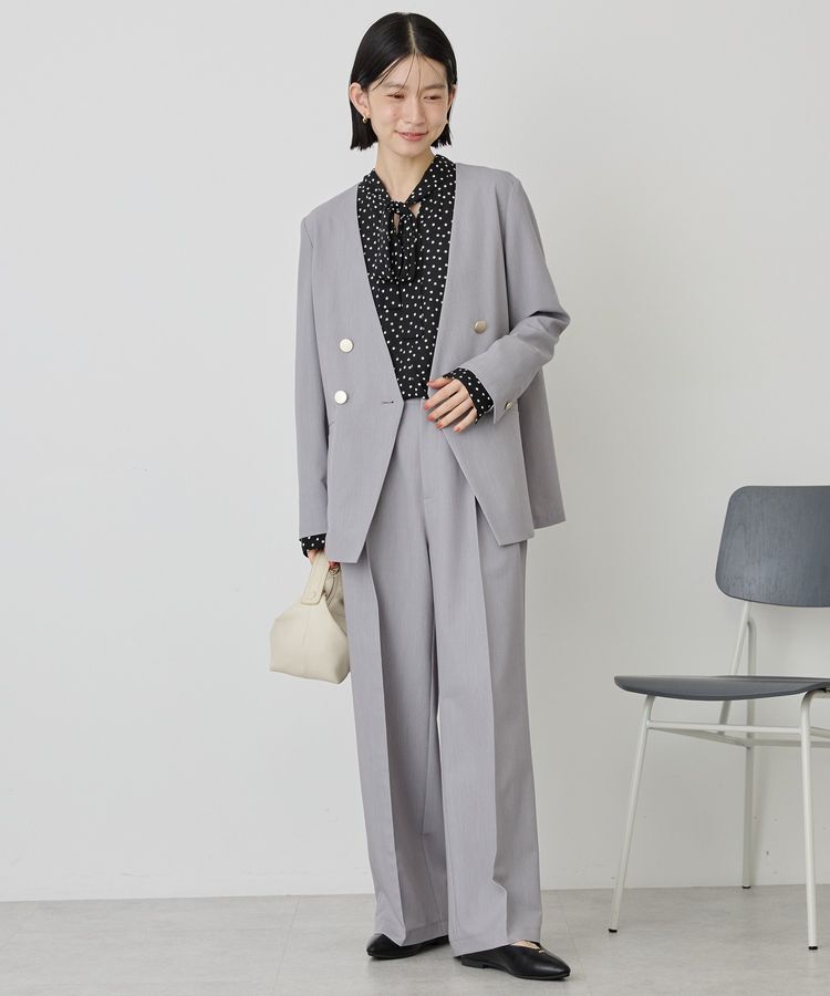 AMERICAN HOLIC「【イージーケア】ノーカラージャケット」|テーラードジャケット|