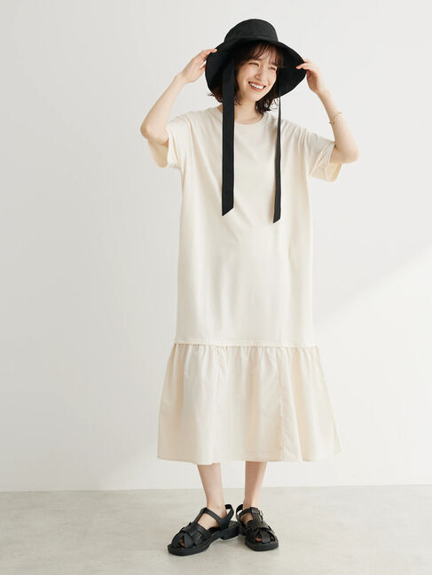 Green Parks「裾切り替えTEEワンピース」|ワンピース|