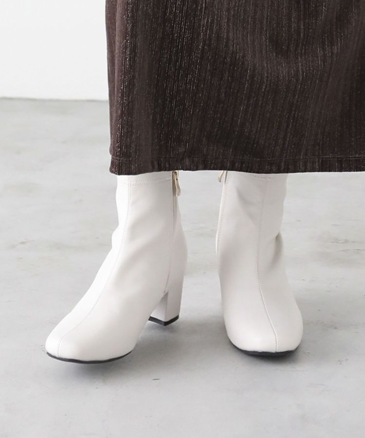 armonia「RUPIS.ストレッチブーツ」|ショートブーツ|Ivory