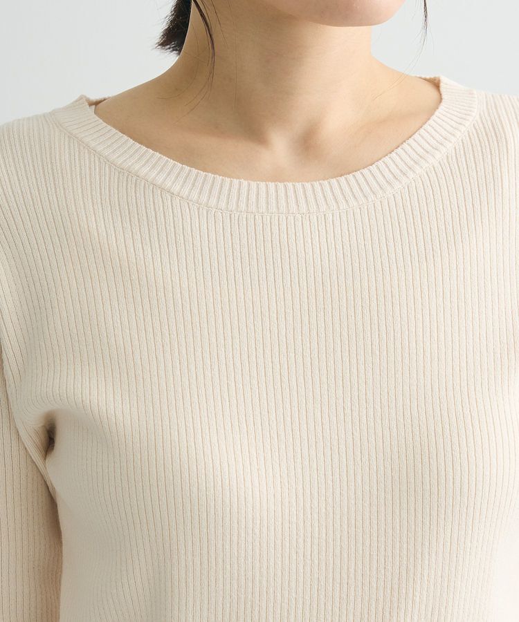 Green Parks「アンチピリング袖シアーリブニットプルオーバー」|ニット・セーター|