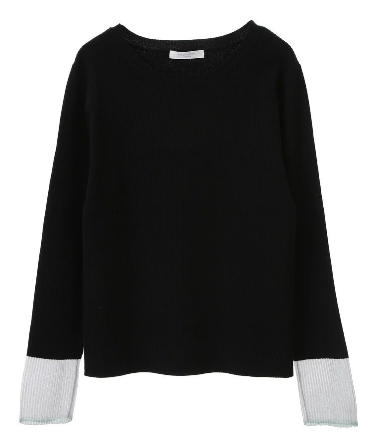 Green Parks「アンチピリング袖シアーリブニットプルオーバー」|ニット・セーター|