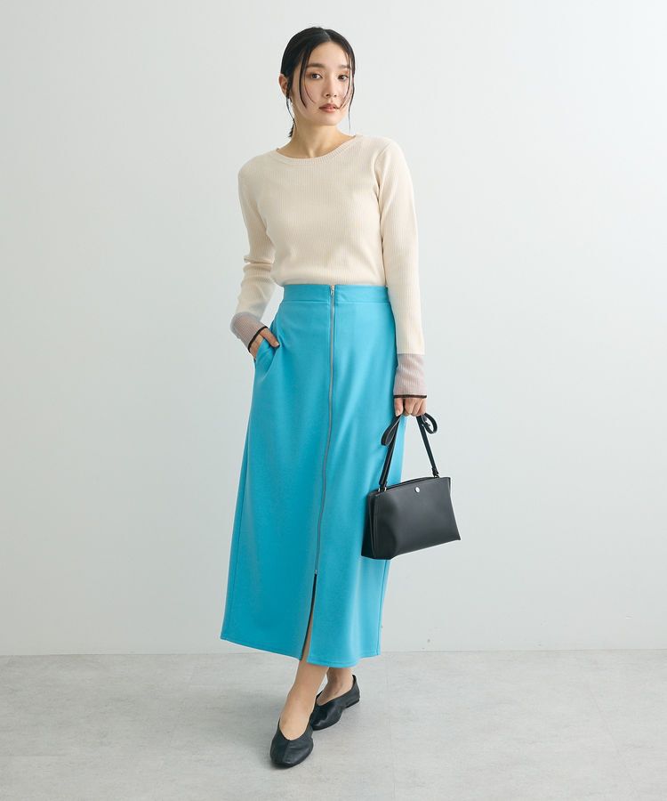 Green Parks「アンチピリング袖シアーリブニットプルオーバー」|ニット・セーター|