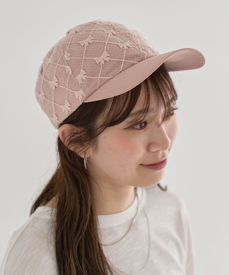 Green Parks「・TORCH リボンジャカードキャップ」|その他|Pink