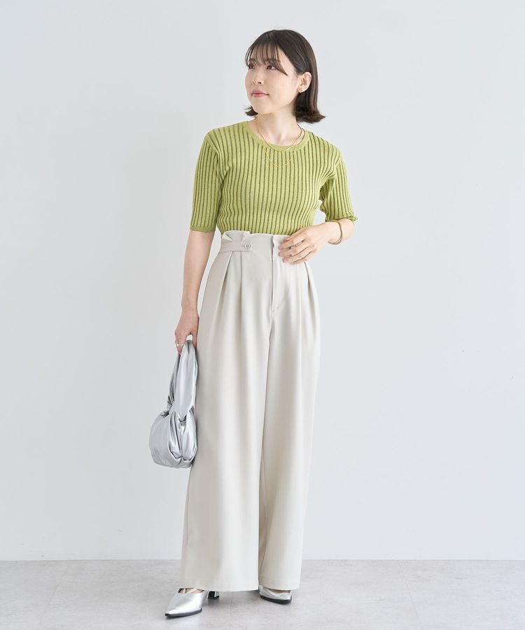 Green Parks「・ELENCARE DUE サイドベルトタックパンツ」|その他|