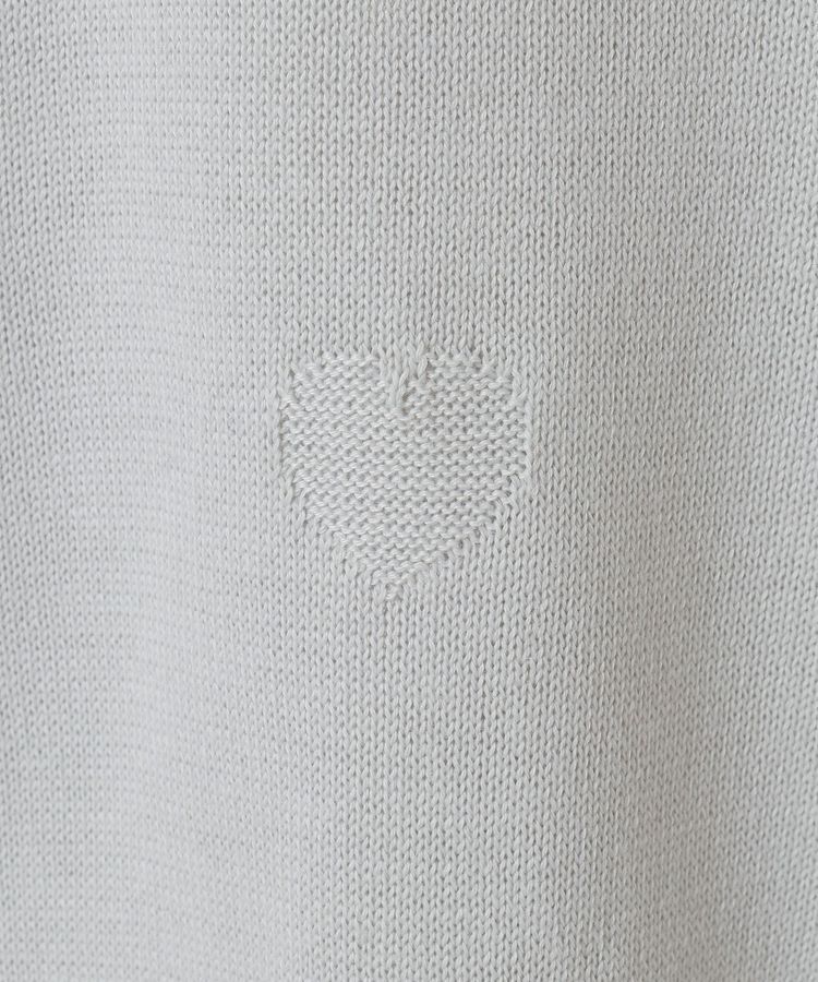 Green Parks「・swing by ハート柄クルーニット」|ニット・セーター|