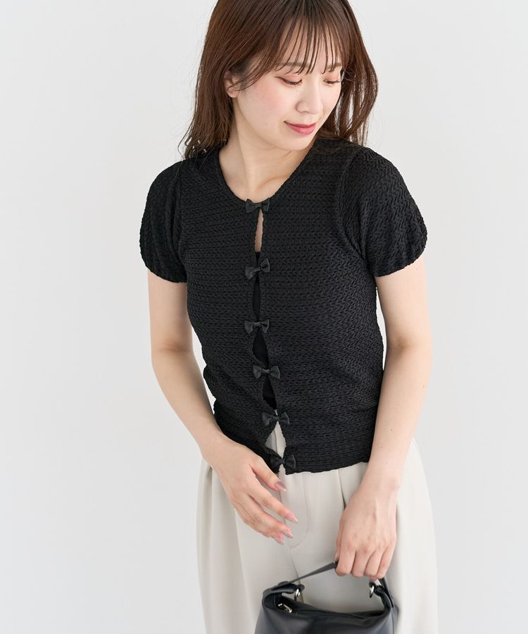 Green Parks「・swing by フロントリボンプルオーバー」|Tシャツ・カットソー|